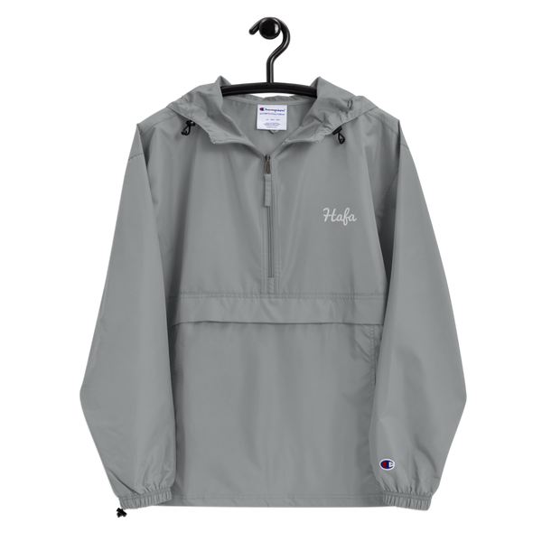 HAFA Embroidered Champion Packable Jacket [silver/white]
