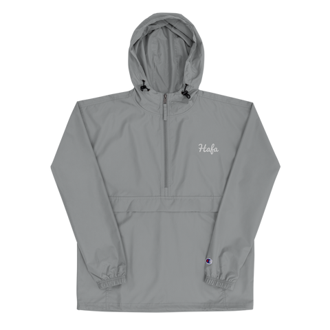 HAFA Embroidered Champion Packable Jacket [silver/white]